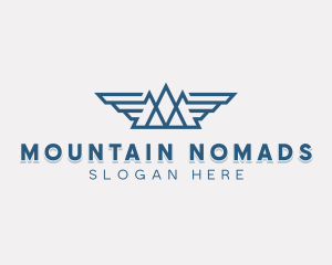 Mountain Range Wings logo design