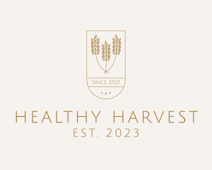 Wheat Agriculture Harvest logo design