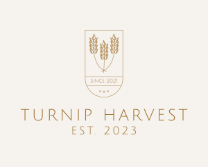 Wheat Agriculture Harvest logo design