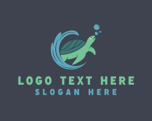 Sea Turtle Animal logo