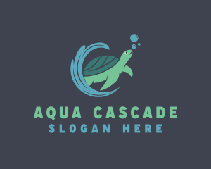 Sea Turtle Animal logo design