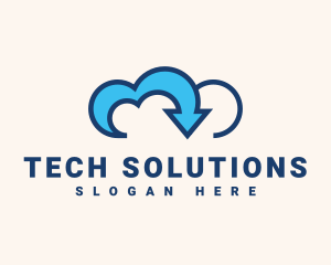 Digital Cloud Arrow logo