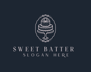 Elegant Sweet Cake logo design