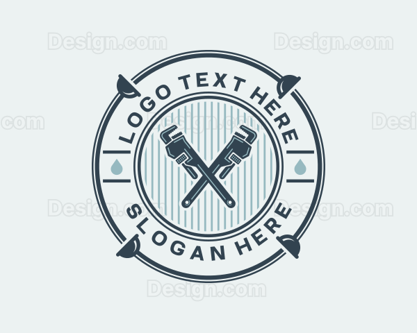 Hipster Pipe Wrench Logo