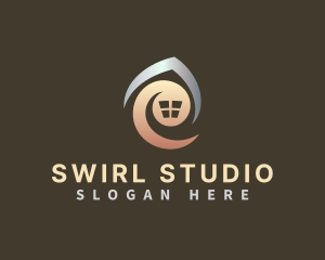 Swirl Realty House Property logo design