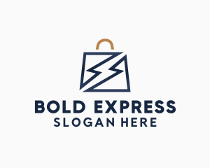 Bag Express Lightning logo design