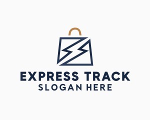 Bag Express Lightning logo design