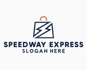 Bag Express Lightning logo design