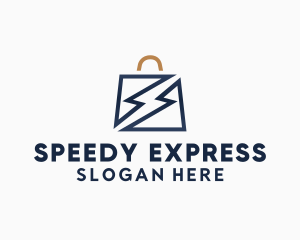 Bag Express Lightning logo design