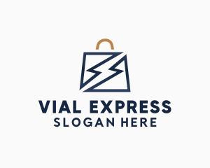 Bag Express Lightning logo design