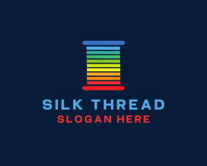 Rainbow Yarn Thread logo design