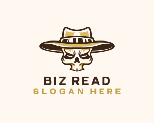 Cowboy Skull Hat logo design