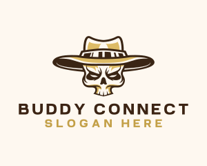 Cowboy Skull Hat logo design