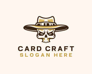 Cowboy Skull Hat logo design