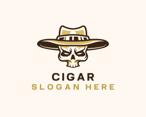 Cowboy Skull Hat logo design