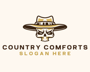 Cowboy Skull Hat logo