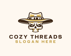 Cowboy Skull Hat logo design