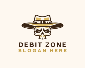 Cowboy Skull Hat logo design