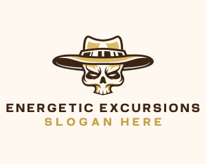 Cowboy Skull Hat logo design