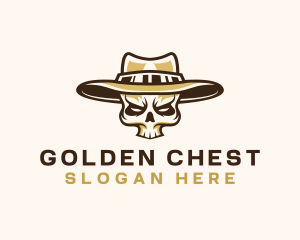 Cowboy Skull Hat logo design