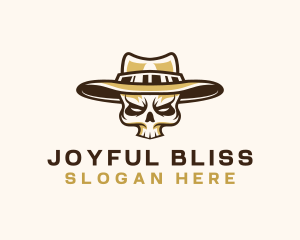 Cowboy Skull Hat logo design