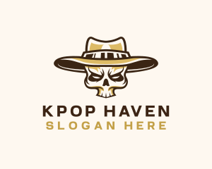 Cowboy Skull Hat logo design