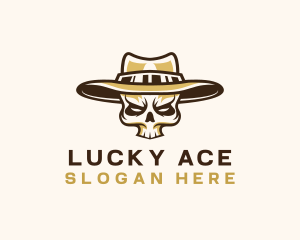 Cowboy Skull Hat logo design