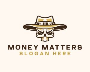 Cowboy Skull Hat logo design