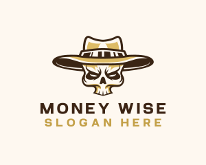 Cowboy Skull Hat logo design