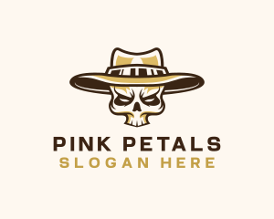 Cowboy Skull Hat logo design