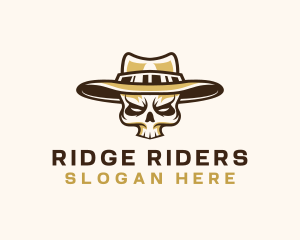 Cowboy Skull Hat logo design