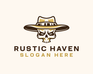 Cowboy Skull Hat logo