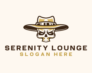 Cowboy Skull Hat logo design