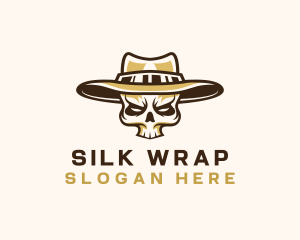 Cowboy Skull Hat logo design