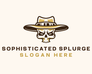 Cowboy Skull Hat logo design