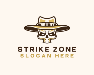 Cowboy Skull Hat logo design