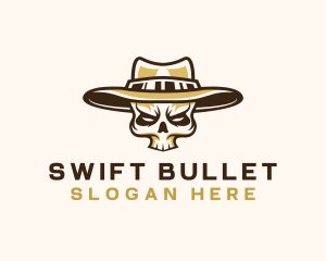 Cowboy Skull Hat logo design