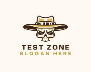 Cowboy Skull Hat logo design