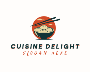 Dumpling Restaurant Dining logo design