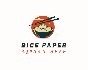 Dumpling Restaurant Dining logo design