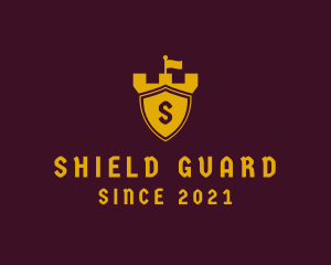 Shield Tower Flag logo design