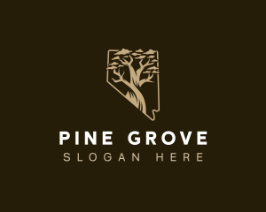 Bristlecone Pine Tree Nevada logo design