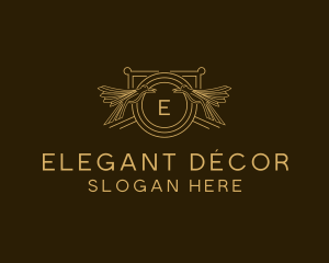 Elegant Bird Crest logo design