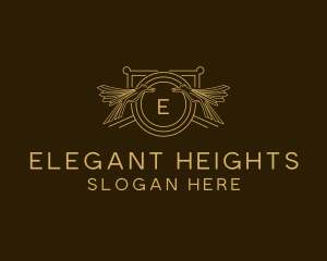 Elegant Bird Crest logo design