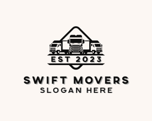 Delivery Truck Mover logo design