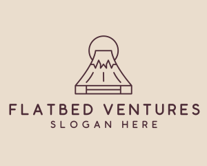 Volcano Mountain Peak logo design