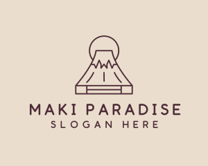 Volcano Mountain Peak logo design