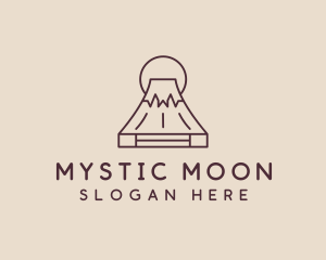 Volcano Mountain Peak logo design