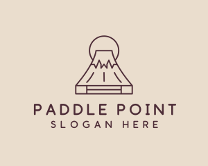 Volcano Mountain Peak logo design