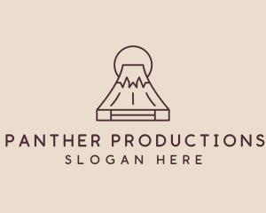 Volcano Mountain Peak logo design